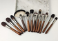 Vonira Full Complete 42Pcs Professional Makeup Brushes Set Copper Ferrule Ebony Handle Handcrafted