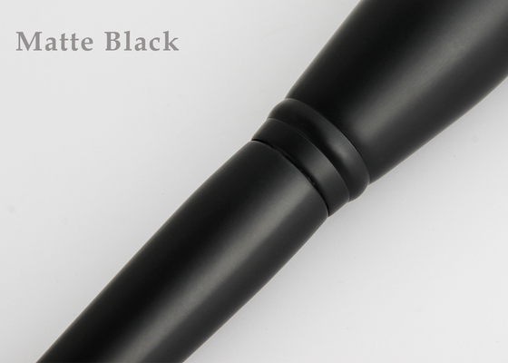 Spazzola arrotondata sciolta della polvere della carnagione professionale di Vonira con Matte Wood Handle Copper Ferrule