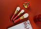 Kit di utensili cosmetico della spazzola di Natale di Vonira di trucco di spazzole di scintillio professionale dell'insieme 7pcs per colore rosso del regalo di compleanno delle ragazze