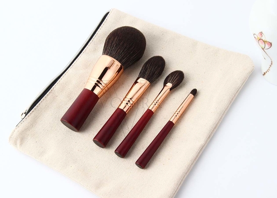 La bellezza Rosy Color Essential Travel Brush rossa di Vonira ha messo il corredo libero 100% di Mini Face Eye Makeup Brush di 8 pezzi di crudeltà del vegano