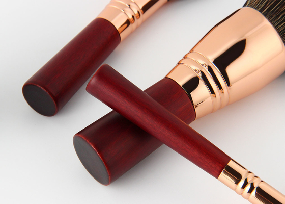 La bellezza Rosy Color Essential Travel Brush rossa di Vonira ha messo il corredo libero 100% di Mini Face Eye Makeup Brush di 8 pezzi di crudeltà del vegano