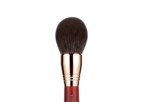 Spazzola a cupola di lusso ad alta densità di trucco della polvere di diffusione di Rouded della spazzola della polvere di bellezza di Vonira grande con Rose Copper Ferrule