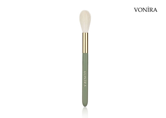 Vonira Custom Wholesale Natural White Goat Hair Makeup Long Blending Powder Brush con servizio di etichetta privata