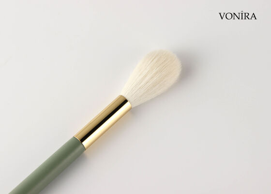 Vonira Custom Wholesale Natural White Goat Hair Makeup Long Blending Powder Brush con servizio di etichetta privata
