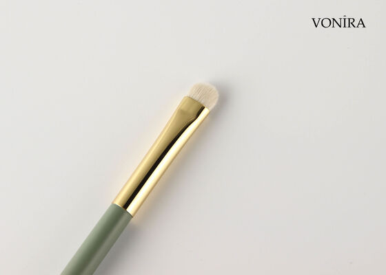 Pennello sfumino per occhi Vonira personalizzato all'ingrosso in pelo di capra bianco naturale con servizio di etichettatura privata