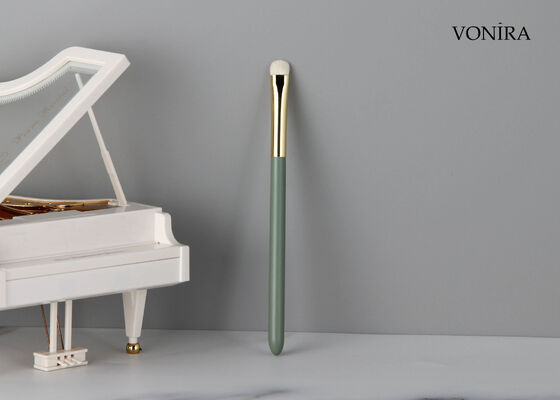 Pennello sfumino per occhi Vonira personalizzato all'ingrosso in pelo di capra bianco naturale con servizio di etichettatura privata