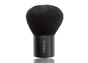 Spazzola rotonda piena classica di trucco di Kabuki con i capelli molli extra della capra