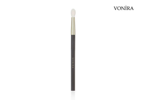 Vonira Custom Wholesale Naturale Capelli di capra Bianco Piatto Marrone Scuro Manico Grande Ombra Ecchi Blending Spazzola di trucco