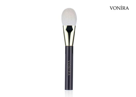 Vonira Custom Wholesale Naturale Capelli Bianchi di Capra Piatto Marrone Scuro Maniglia trucco Guancia Rossetto Spazzola