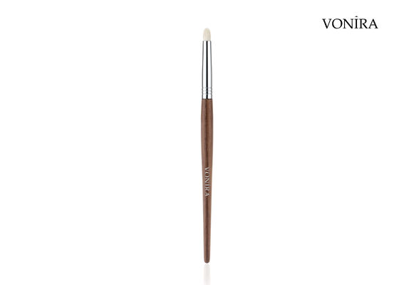 Vonira Custom Wholesale Naturale Capelli Bianchi di Capra Marrone Maniglia Ebano trucco Spazzola per angolo degli occhi