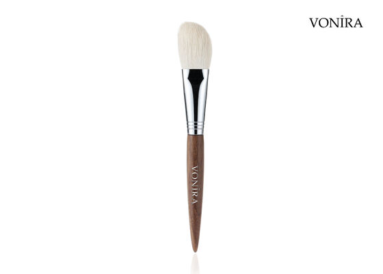 Vonira Custom Wholesale Naturale Capelli di capra Bianco Marrone Ebano Manicotto Faccia Makeup Contorno Rosso Spazzola