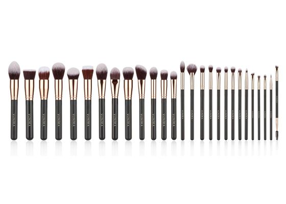 Il trucco sintetico dei capelli del vegano spazzola 27Pcs con Forest Wood Handle