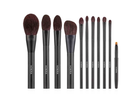 Capelli naturali di premio di bellezza di Vonira 11 pezzo di trucco di spazzole dell'insieme del ODM dell'OEM cosmetico